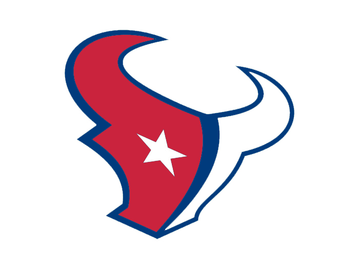 Houston to NY Giants colors logo iron on transfers